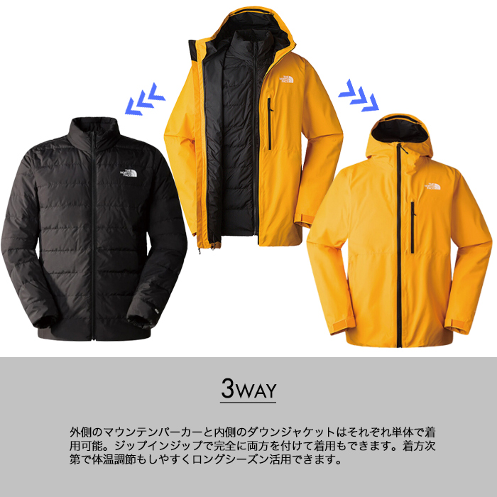 THE NORTH FACE M NORTH TABLE DOWN TRICLIMATE JACKET ／ ノース